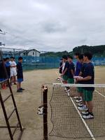 先輩から後輩へ挨拶